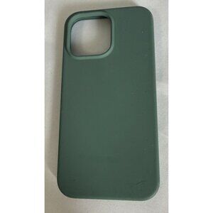 iPhone 14 Pro Max+/iphone15 Pro Max Plastic Case Sage Green Fuzzy Inside